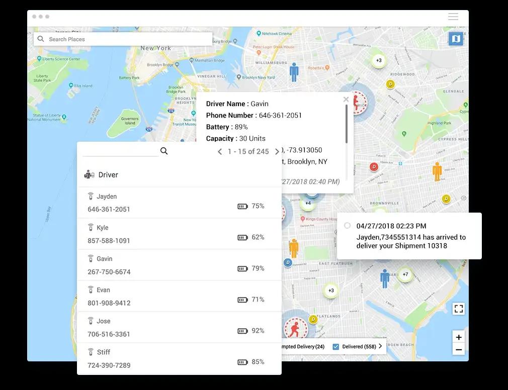 Track Delivery Movement in Real-time