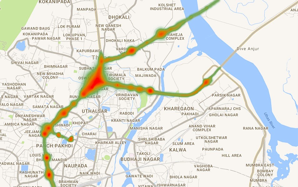 Before GST: Detention Time, Heat Map