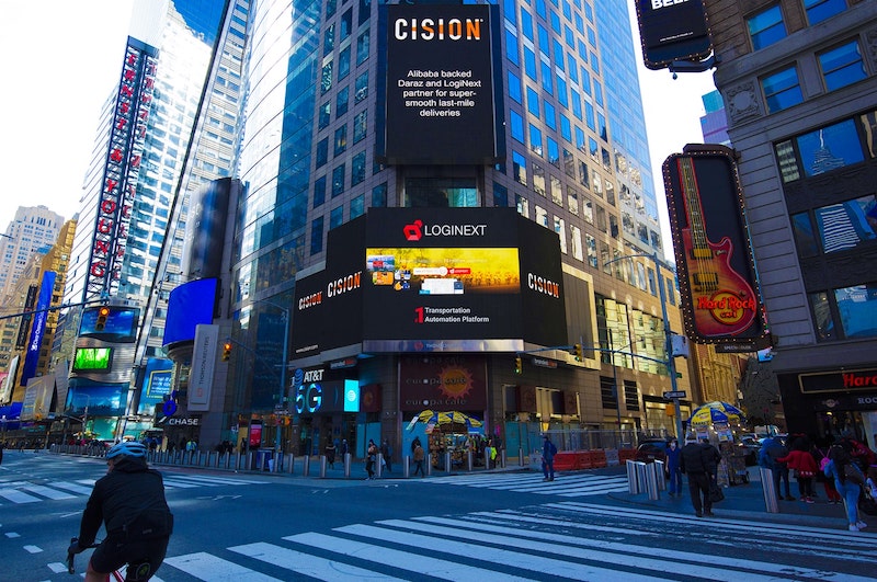 LogiNext is Proud to be on Times Square