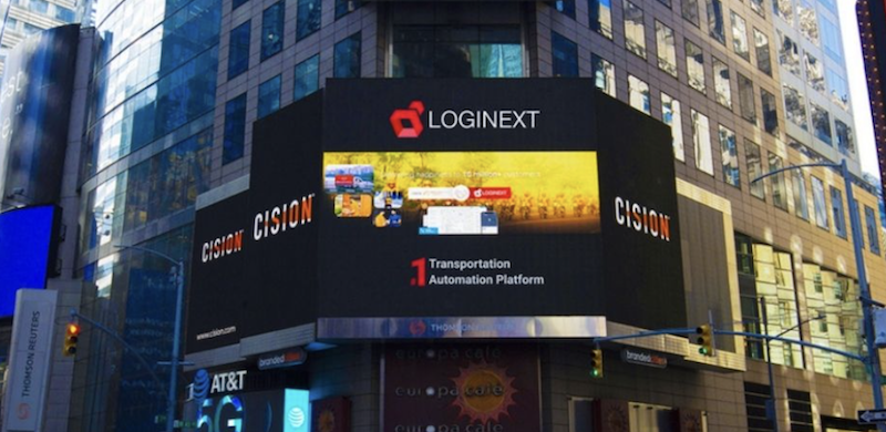 LogiNext at NY Times Square