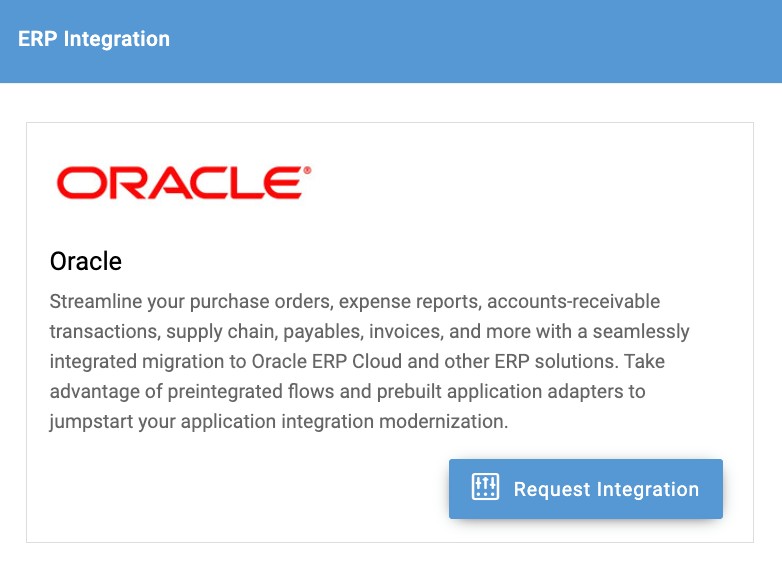 ERP Integration Marketplace