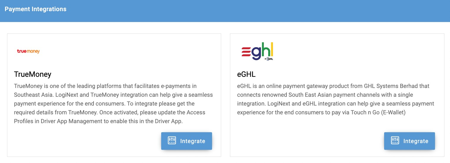 Payment Integration Marketplace